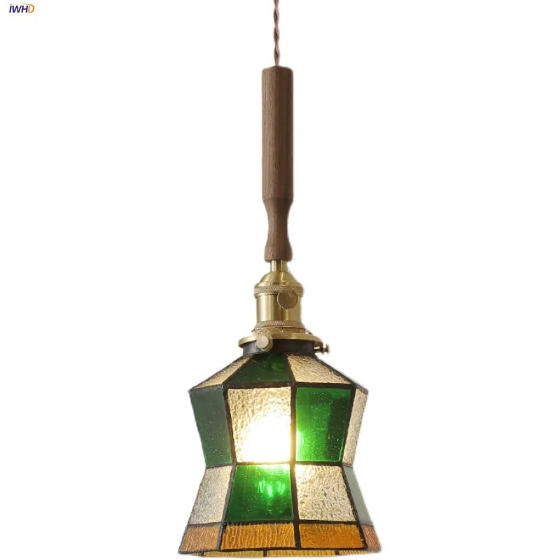 Afralia™ Colorful Glass LED Pendant Lights: Modern Nordic Design, Adjustable Hanging Lamp