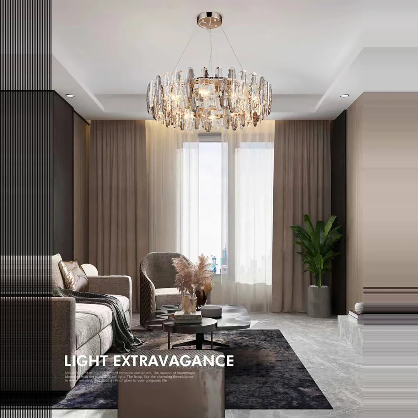 Afralia™ LED Leaf Chandelier: Modern Living Room Decor Lighting for Duplex Rotating Stairs