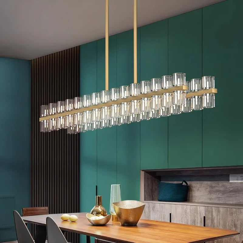 Afralia™ Modern LED Pendant Chandeliers for Living Room, Dining Room, Indoor Lighting