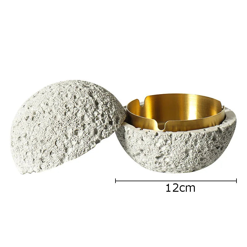 Afralia™ Stainless Steel Planet Ashtray - Creative Smoking Accessory Gift for Him