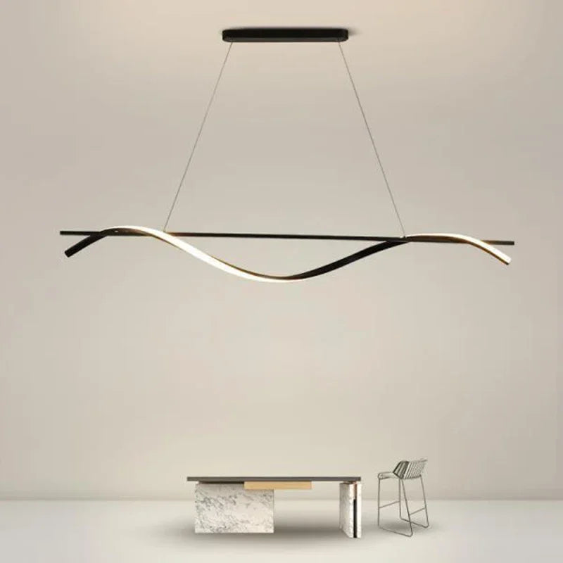 Afralia™ Modern LED Pendant Lamp | Sleek Illumination for Living and Dining Spaces