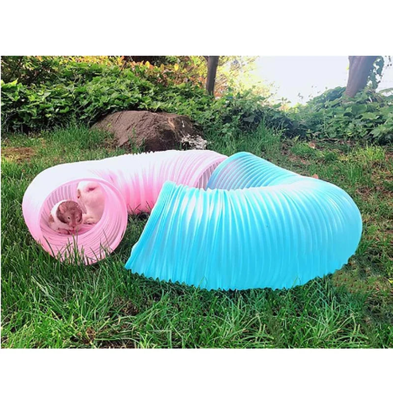Afralia™ Pet Tunnel: Creative Plastic Hamster Tunnel for Small Pets - 2 Colors