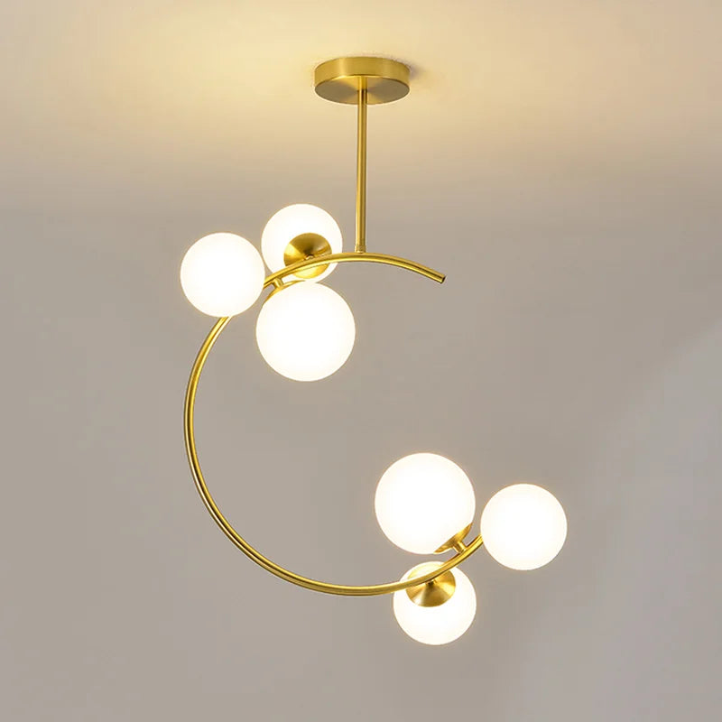 Afralia™ Glass Ball Chandeliers: Modern Nordic Design for Home Decor & Kitchen Lighting