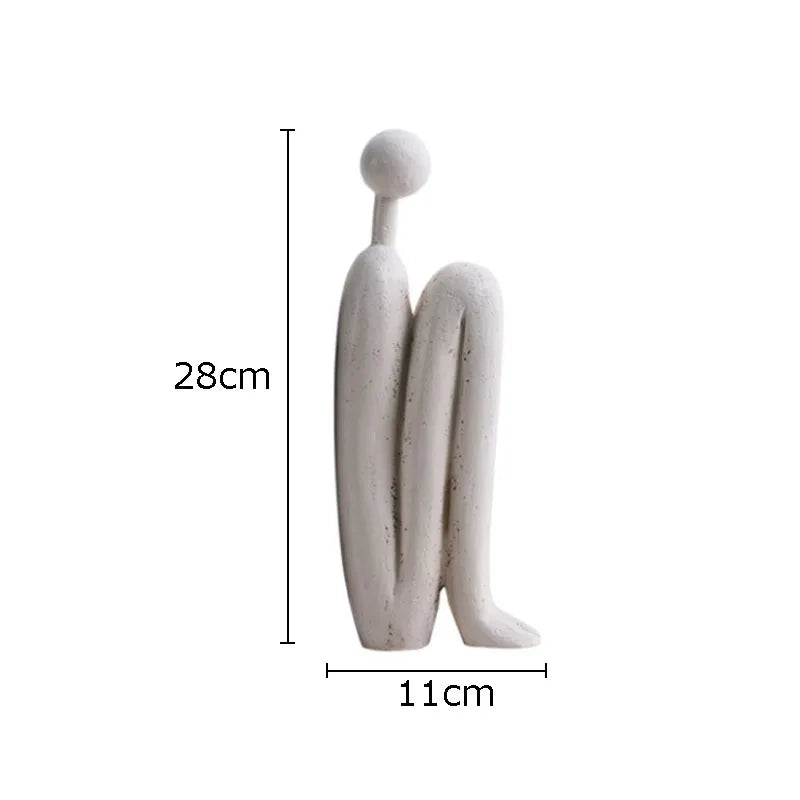 Afralia™ Abstract Figure Resin Sculpture Desk Decor Modern Home Ornament