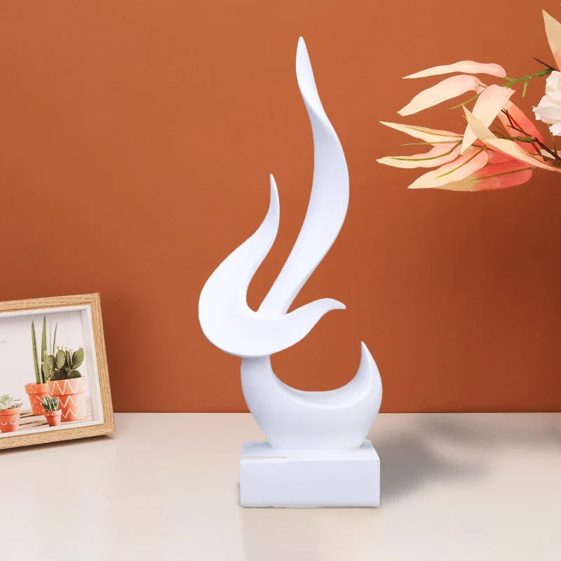 Afralia™ Flame Bird Sculpture Desk Ornament - Vintage Home Decor Study Office Gift