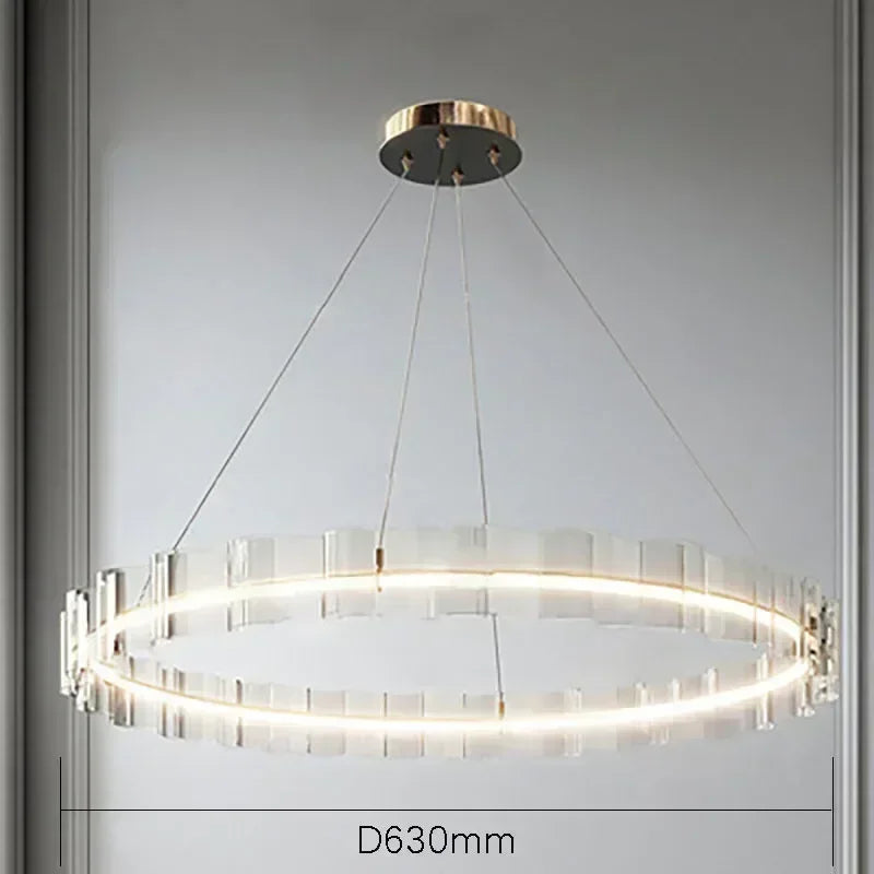 Afralia™ Nordic Luxury Wave Chandelier for Restaurant Bedroom Study Décor
