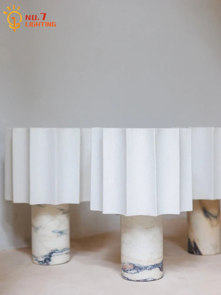 Afralia™ Marble Table Lamp Touch Switch USB Charging Minimalist Modern Light Fixtures