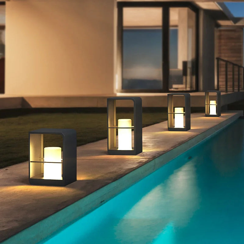 Afralia™ Solar Pathway Lights Outdoor LED Landscape Decor for Yard Patio Walkway
