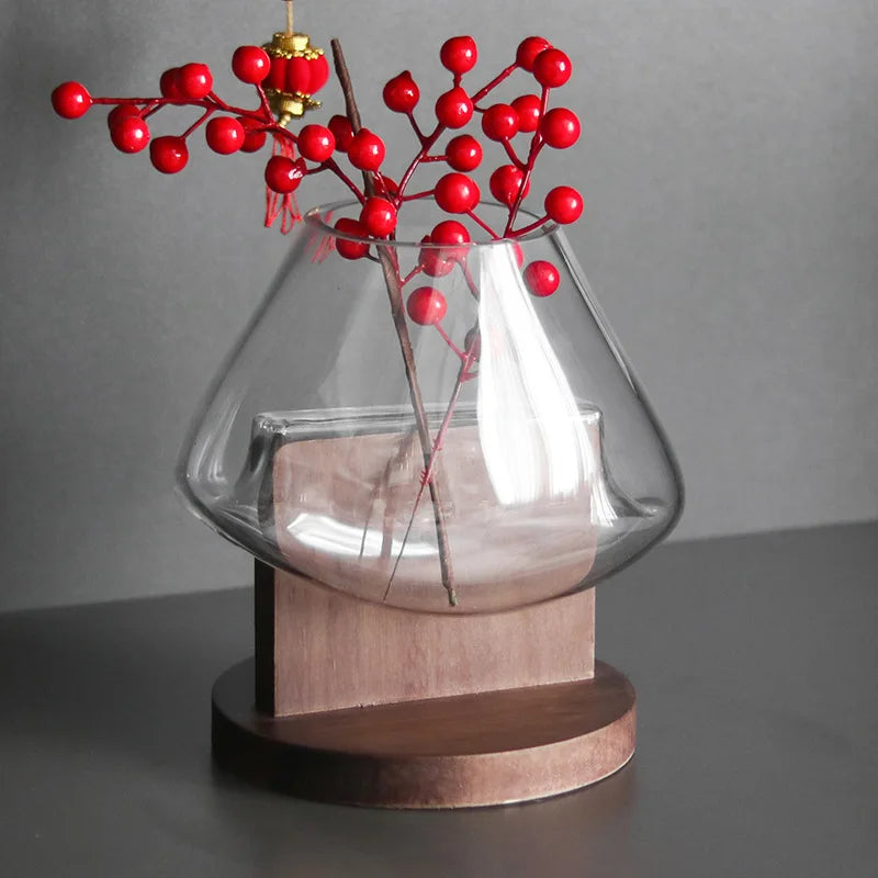 Afralia™ Glass Vase Terrarium Home Decoration Accessory