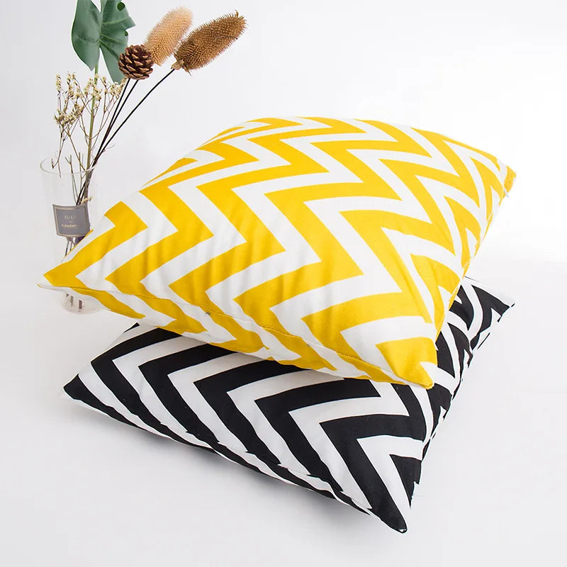 Afralia™ Geometric Printed Cushion Cover 45x45cm Home & Living Pillowcase