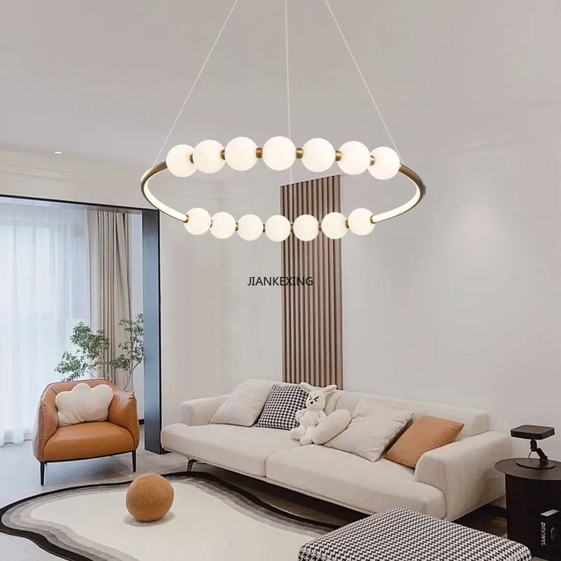 Afralia™ Circle Ring LED Pendant Lights for Elegant Home Decor
