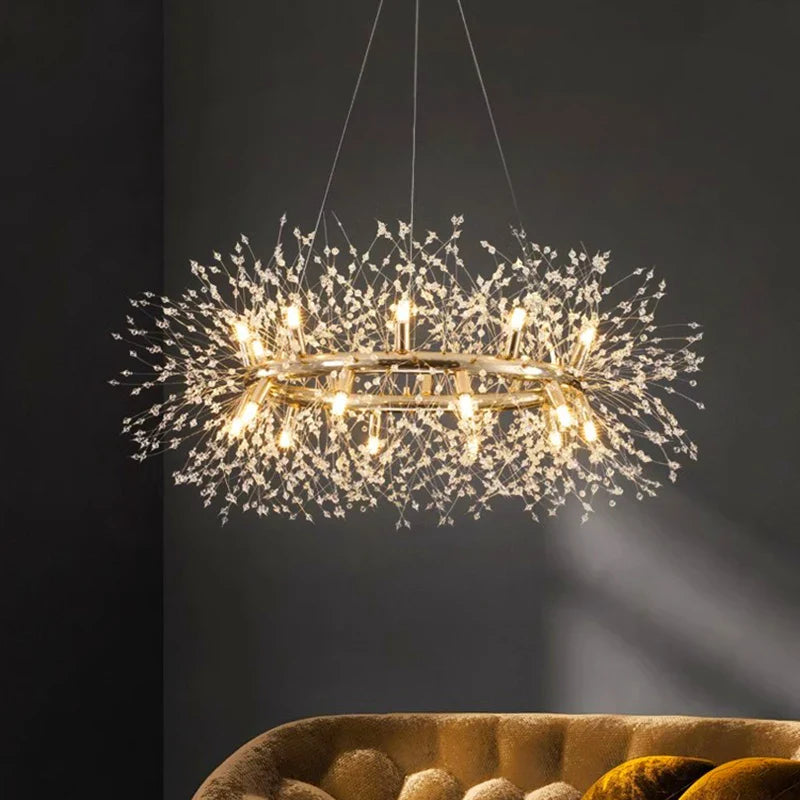 Afralia™ LED Pendant Chandeliers for Living and Dining Room - Modern Indoor Hanging Light