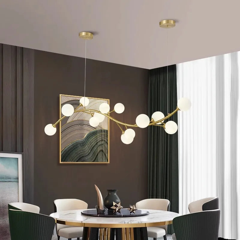 Afralia™ Modern LED Pendant Chandeliers for Home Decor and Dining Room Lighting