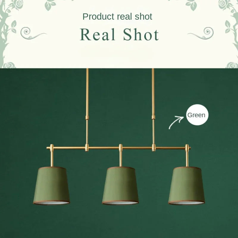 Afralia™ Three-Headed Wrought Iron Chandelier for Dining Room and Bar Counter