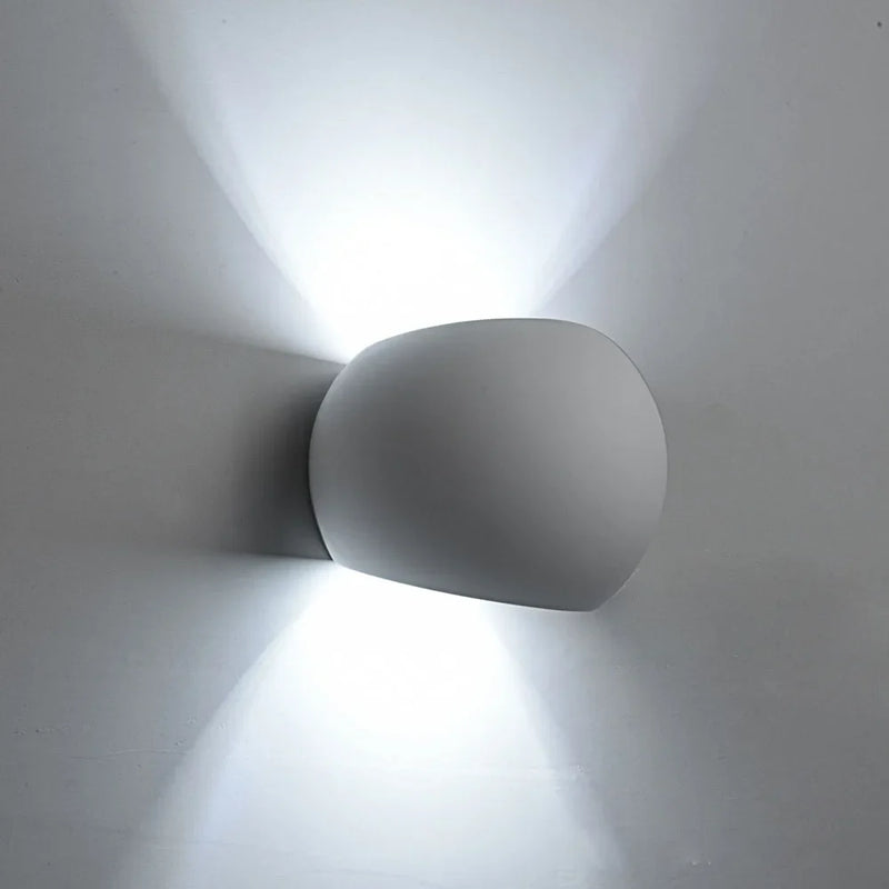 Afralia™ LED Gypsum Wall Lamp 5W Modern Indoor Sconces Bedroom Living Room Lighting