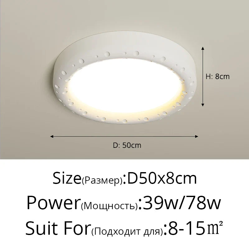 Nordic Flower LED Ceiling Light Cream Green White Round Bedroom Hotel Bathroom Afralia™
