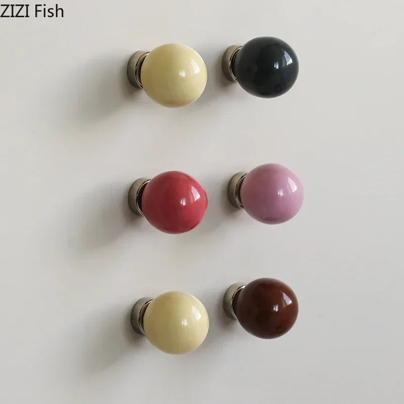 Afralia™ Ceramic Circular Wall Hooks – Magnetic Storage Holder & Decorative Rack