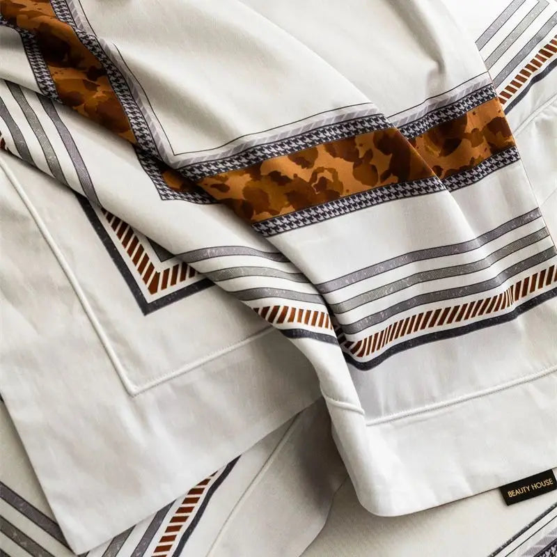 Afralia™ 1000TC Egyptian Cotton Luxury Bedding Set - 4Pcs