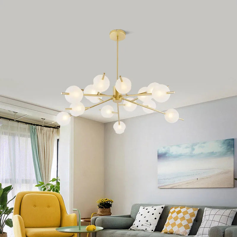 Afralia™ Magic Bean Bubble Glass Chandeliers: Modern Nordic Design for Living Room & Restaurant Lighting