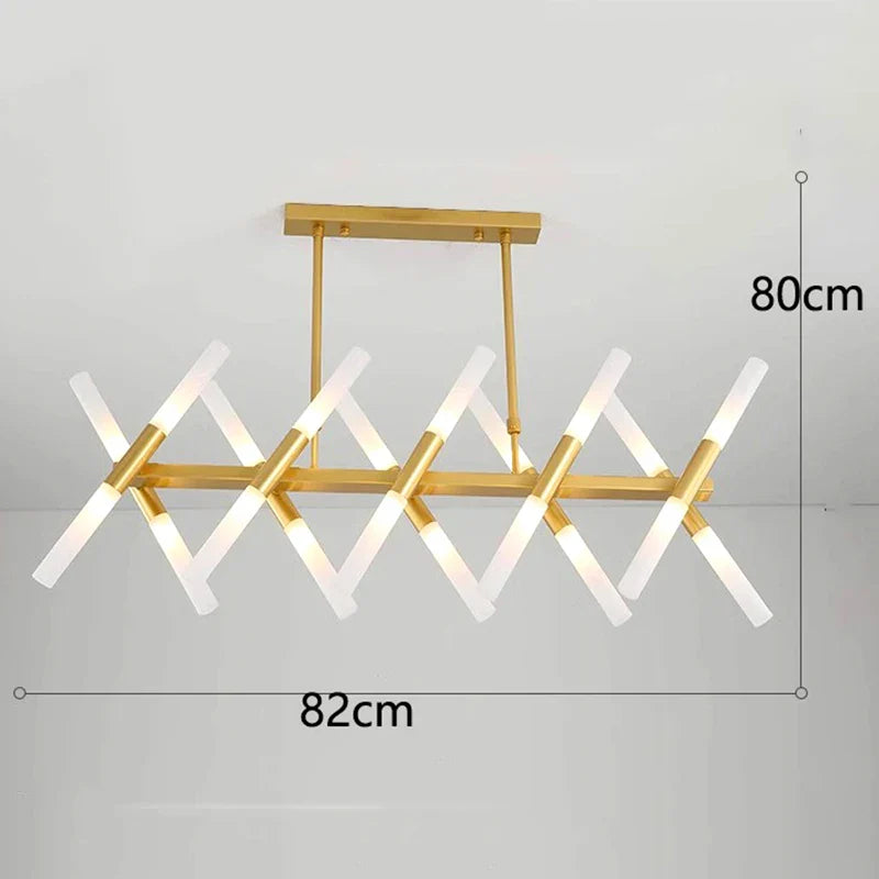 Afralia™ Modern LED Chandelier for Living Room, Salon, Bedroom, Dining Room - Indoor Pendant Lamp