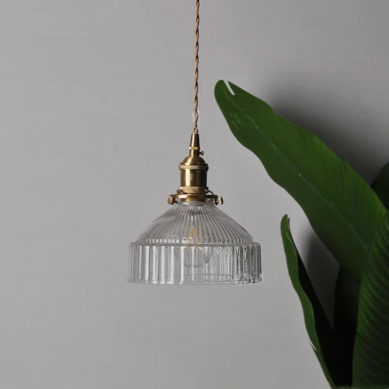 Afralia™ Clear Glass LED Pendant Lamp Modern Wire Adjustable Hanging Light