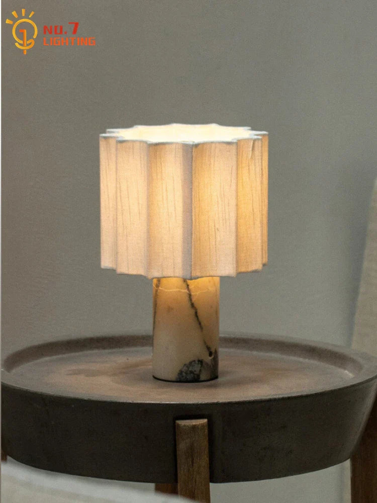 Afralia™ Marble Table Lamp Touch Switch USB Charging Minimalist Modern Light Fixtures