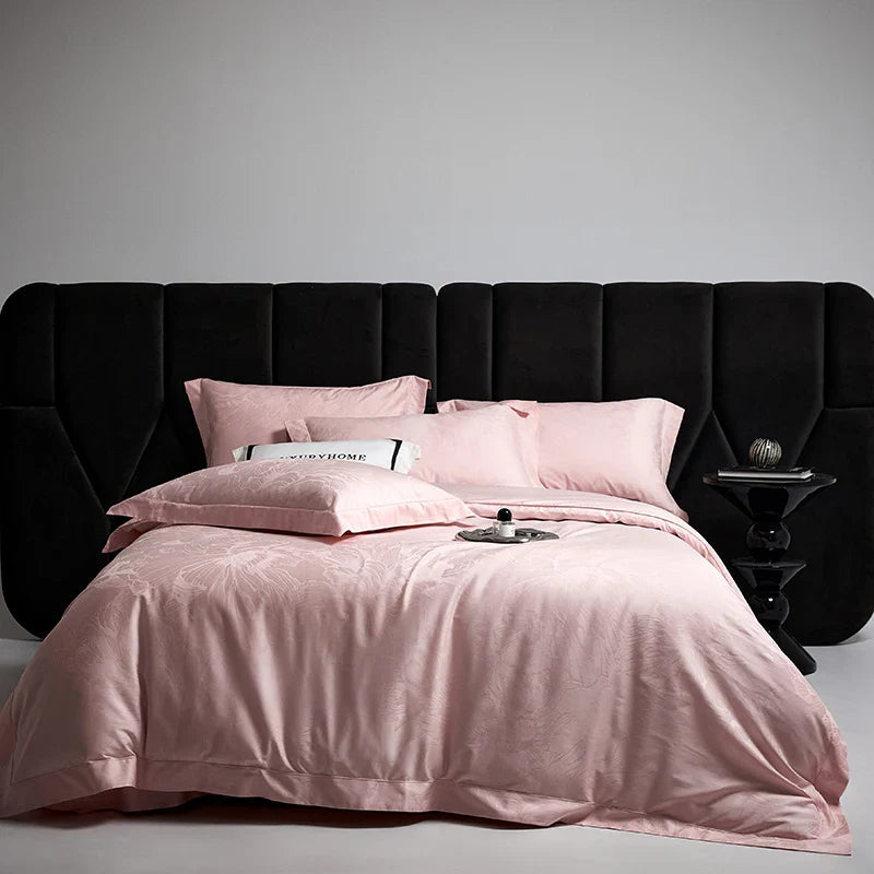 Afralia™ Silky Egyptian Cotton Luxury Bedding Set - Queen King Size Duvet Cover Sheet Pillowcases