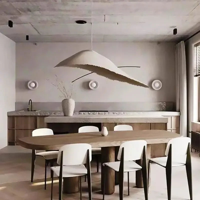 Afralia™ Wabi Sabi Ceiling Bar Pendant Light Chandelier for Kitchen Island, Nordic Loft Decor