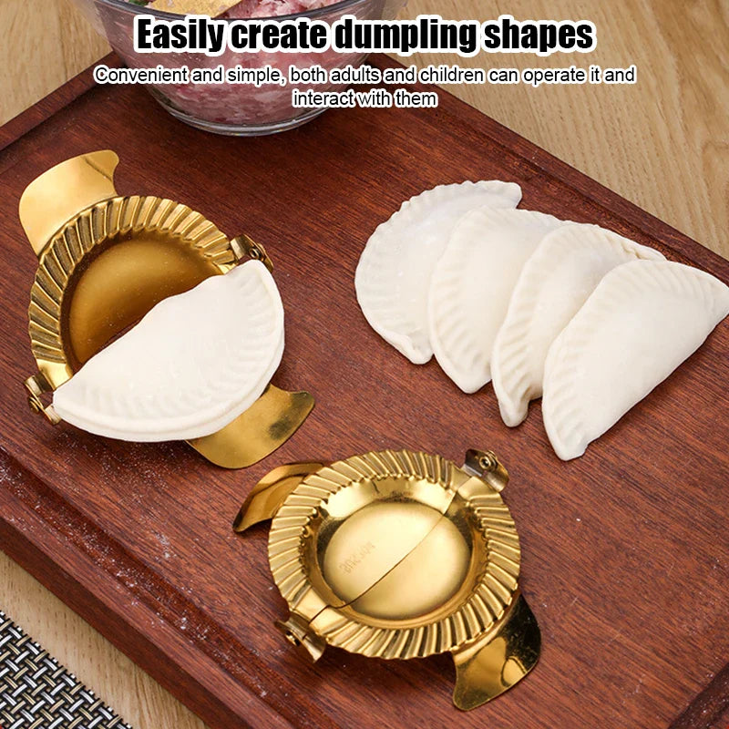 Afralia™ Stainless Steel Dumplings Maker | Easy DIY Jiaozi Mold Kitchen Tool