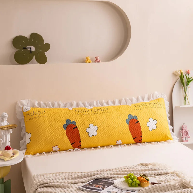 Afralia™ Waterproof Ins Fashion Thicken Quilted Long Body Pillow Cover Bedding