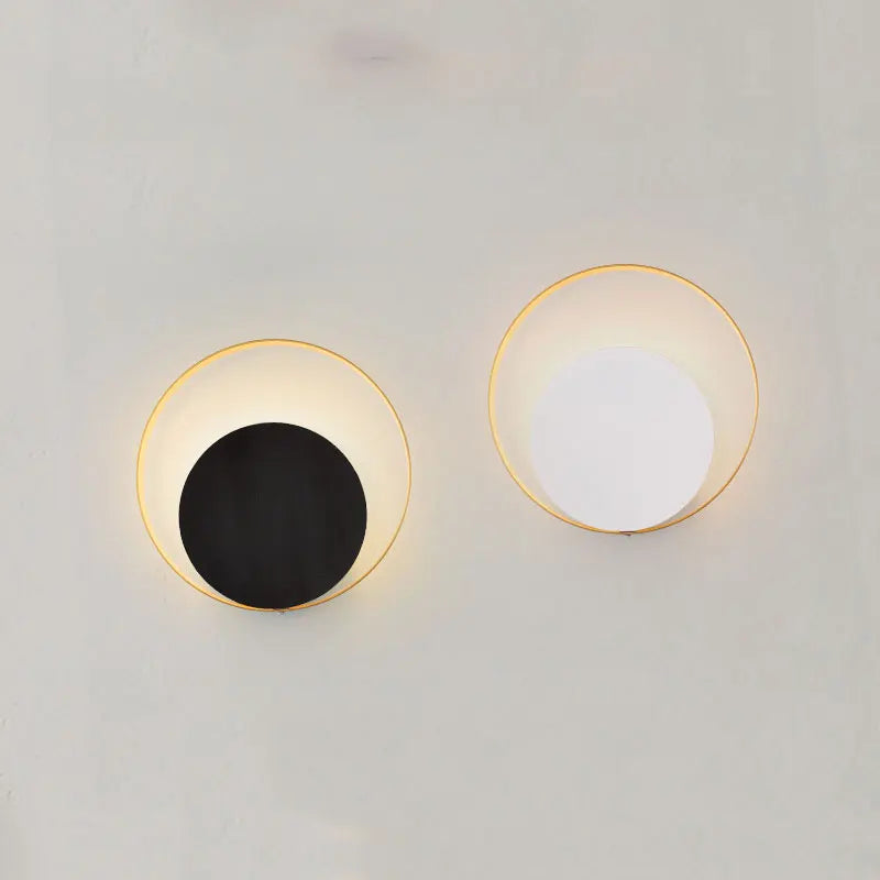 Afralia™ Round LED Wall Lamp for Bedroom Living Room Decor