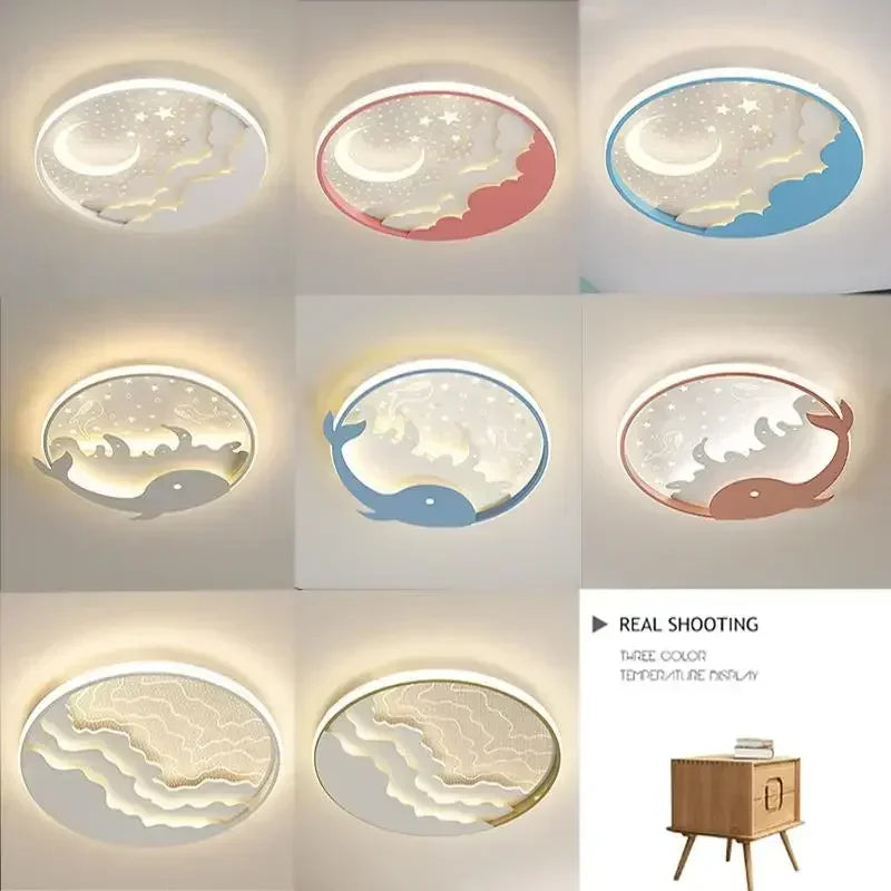 Afralia™ Children's LED Ceiling Lamp for Nursery Bedroom Lighting