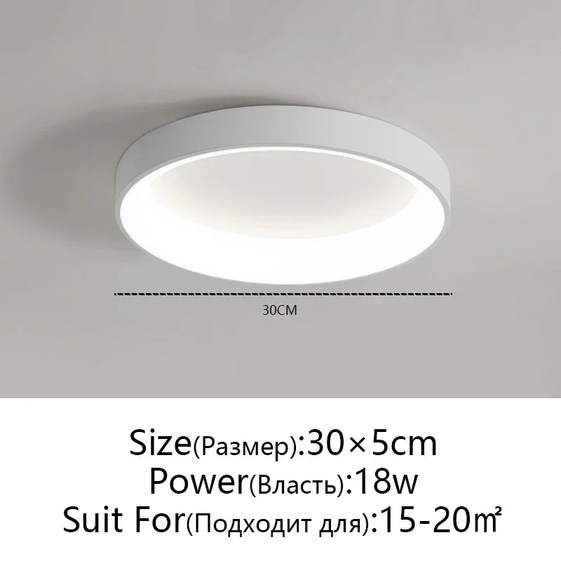 Afralia™ LED Ceiling Lights: White Grey Modern Design, Dimmable for Living Room Bedroom Dining