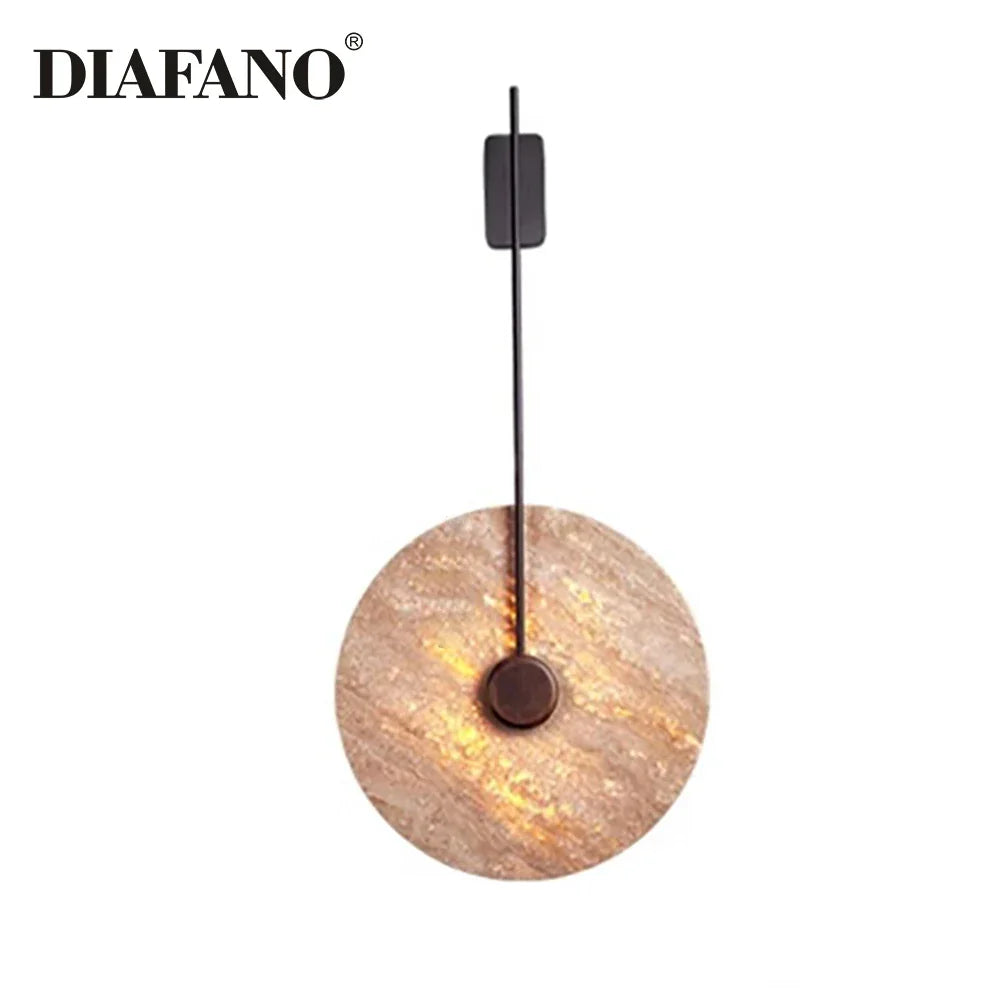 Afralia™ Yellow Cave Stone Wall Lamp LED Decorative Light for Living Room and Bedroom