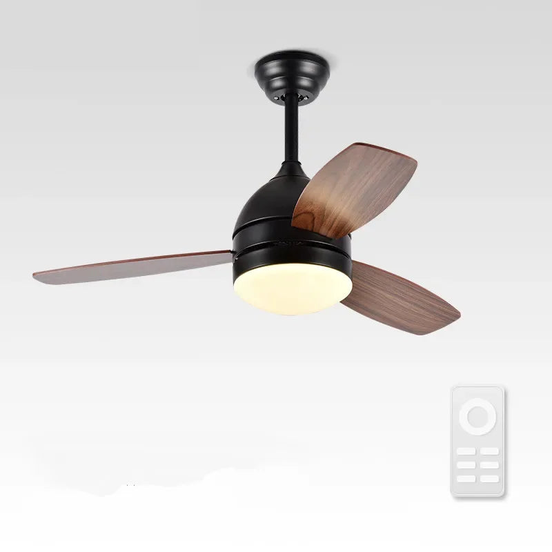 Afralia™ 42" Wood Blades Ceiling Fans Light with AC Motor, Remote Control