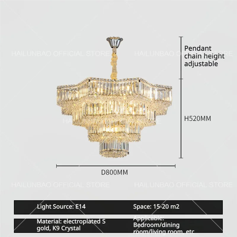 Afralia™ Crystal Livingroom Chandelier: Modern Luxury for Dining Room, Bedroom, and Hall
