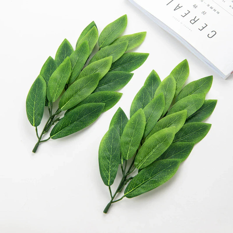 Afralia™ Silk 4Leaf Fake Plants for Wedding Party DIY Crafts Photography Props Home Decor