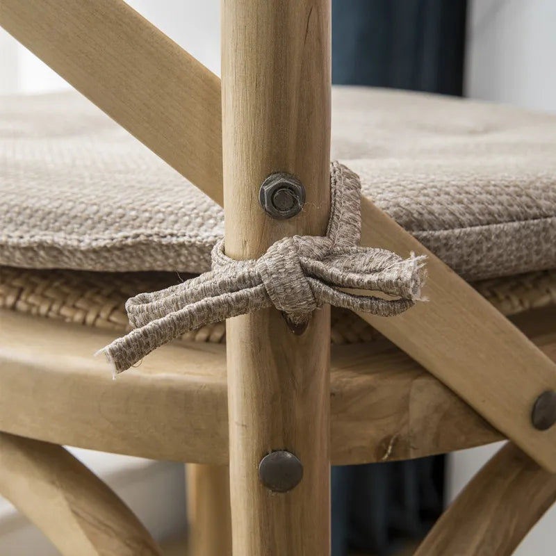 Afralia™ Linen Chair Cushion: Anti-slip, MultiColor Dining Room & Outdoor Garden Cushions