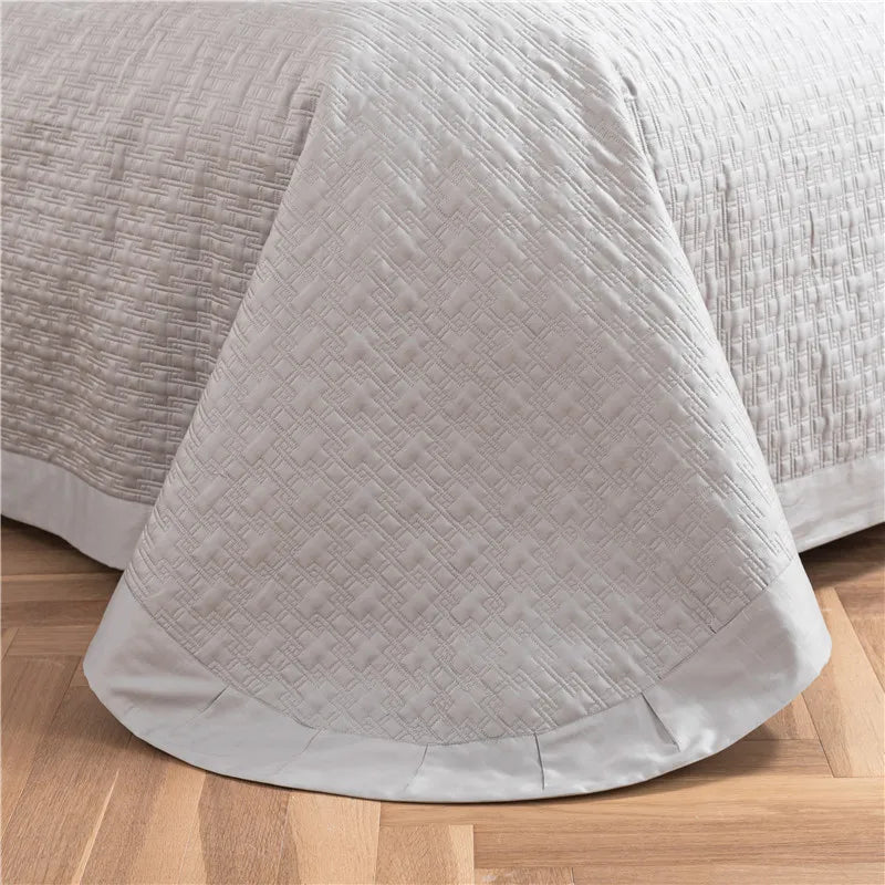 Afralia™ Egyptian Cotton Quilt Set, Reversible Bedspread, Luxe Coverlet, 3Pcs