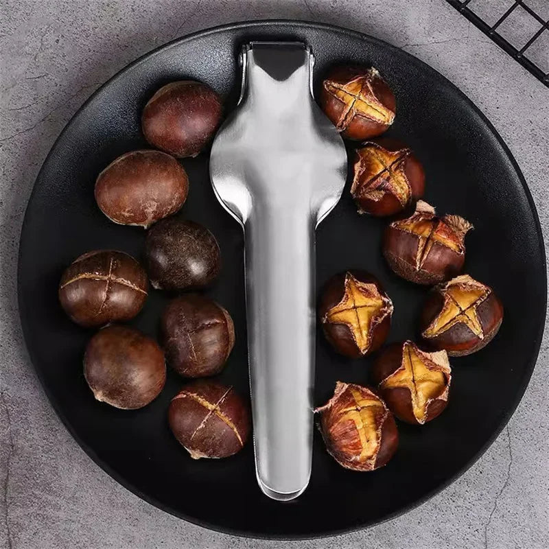 Afralia™ Chestnut Opener: Stainless Steel Quick Clip Cracker & Pliers Tool