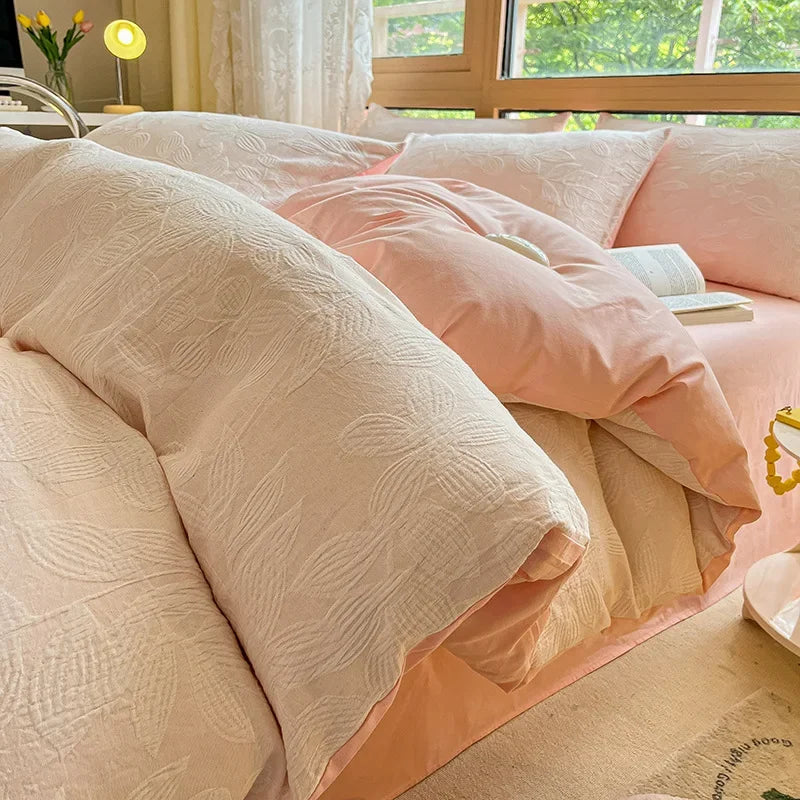 Afralia™ Cotton Three-Layer 3Pcs Bedding Set - Soft, Breathable, and Comfortable