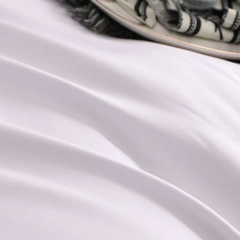 Afralia™ Brushed Hotel Style Bedding Sets - Solid Color Duvet Set, Skin Friendly, Single Double