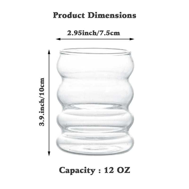 Afralia™ Creative Styling Glass Drinkware - 300ml Capacity | Perfect for Cocktails, Lattes