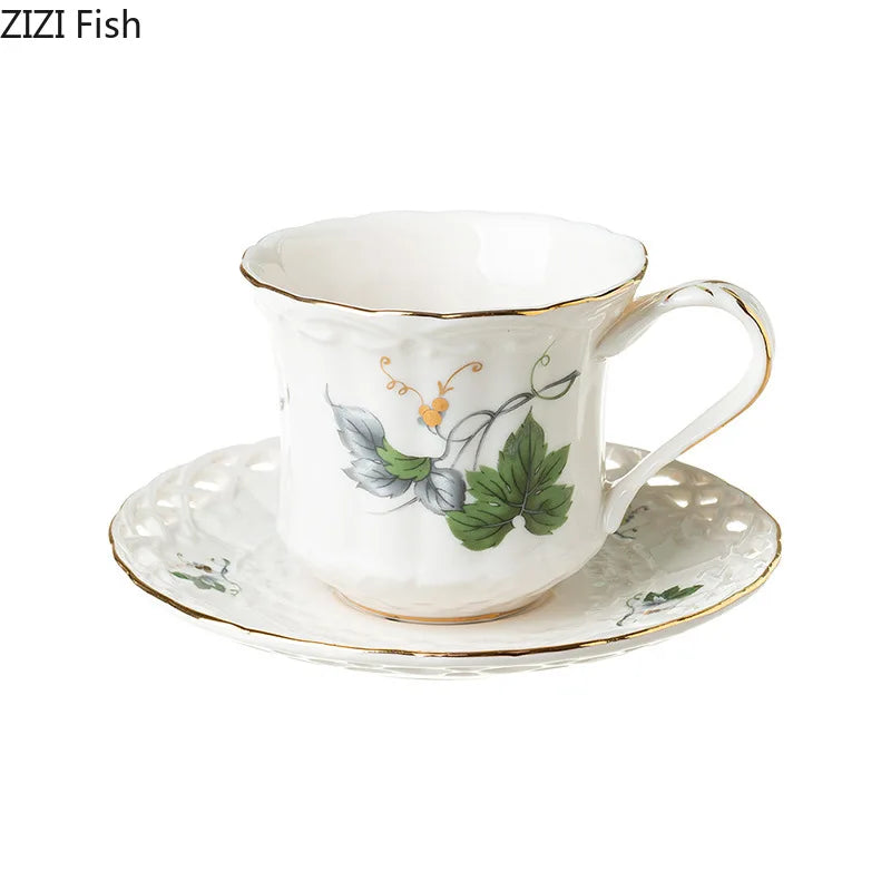 Afralia™ Floral Beauty Ceramic Tea Set