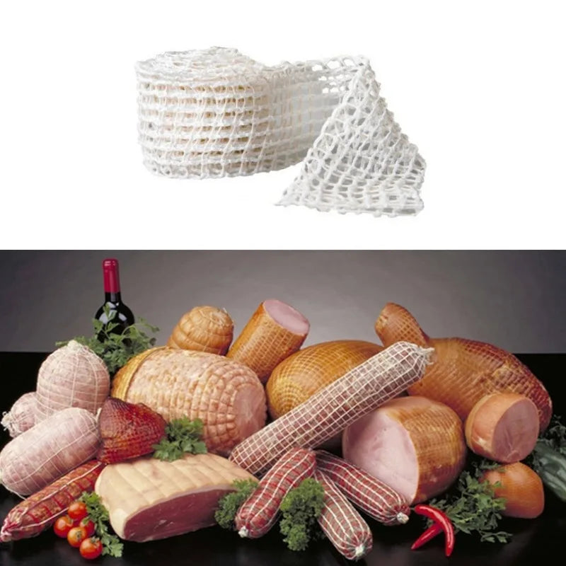 Afralia™ Sausage Hot Dog Meat Mesh Net Butcher's String Roll Kitchen Tool