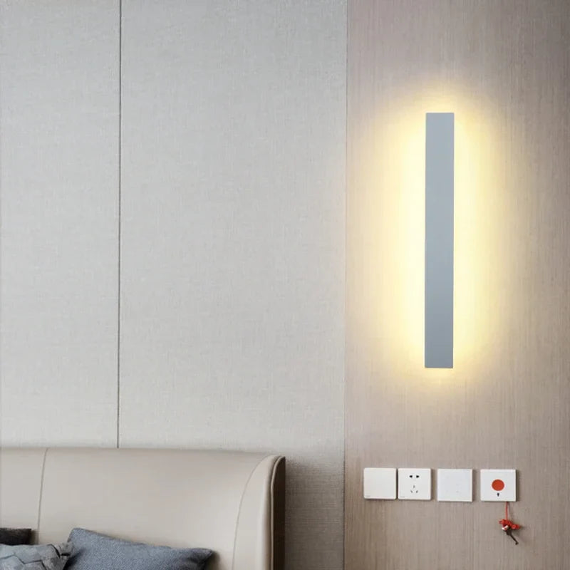 Afralia™ LED Wall Light: Stylish Home Decor for Bedroom, Living Room - Long Strip	optional