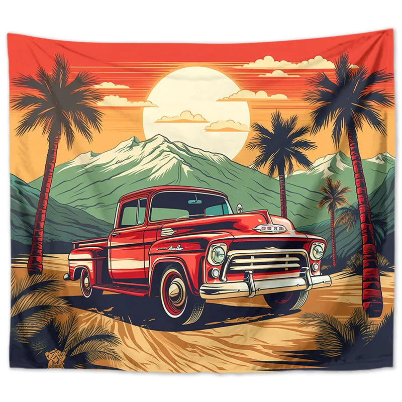 Afralia™ Sun Background Wall Tapestry for Home Decoration and Camping