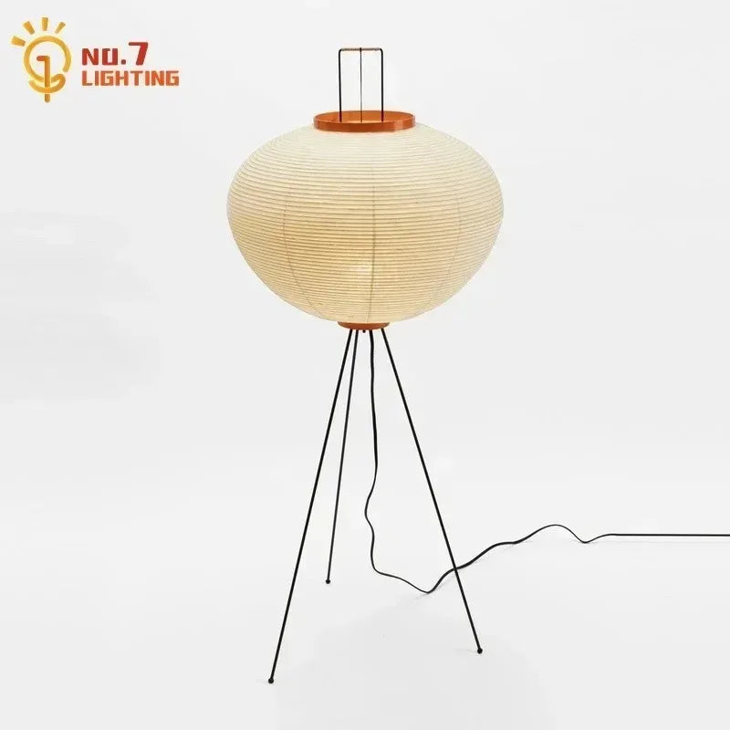 Afralia™ Akari Noguchi Table Lamp LED E27 Rice Paper Desk Light