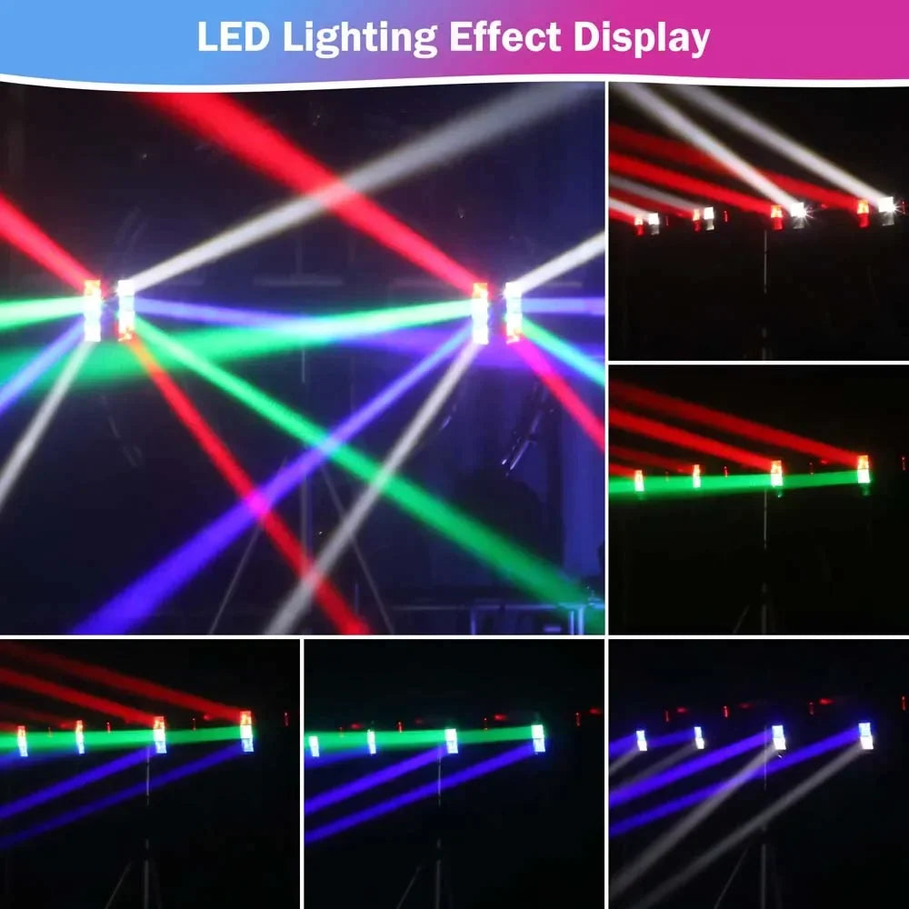 Afralia™ Mini Moving Spider Stage Light RGBW for Bars, Disco Hall, Performance Place