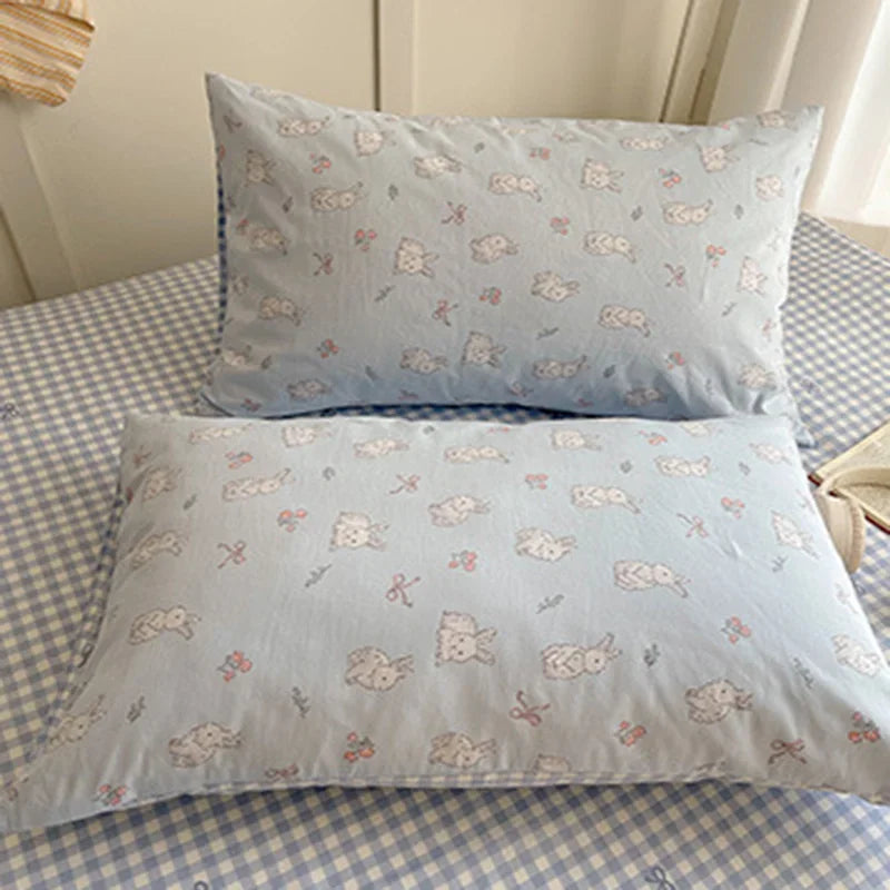 Afralia™ Cartoon Printed Cotton Bedding Set - Soft, Skin-Friendly Duvet Cover